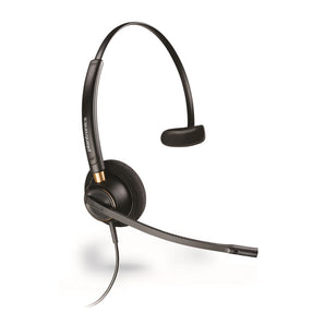 Poly EncorePro 510 Monaural Headset + Quick Disconnect - Noise-Cancelling Mic, SoundGuard, QD