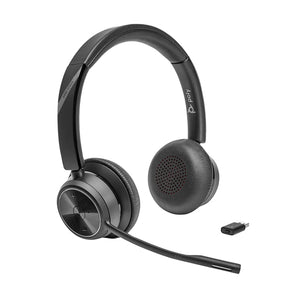 Poly Voyager 4310 Microsoft Teams Certified Bluetooth Headset with Charge Stand