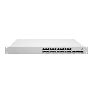 Cisco Meraki MS250-24P-HW Layer 3 Cloud-Managed Switch, 24x GigE PoE+ 370W, 4x 10GbE SFP+