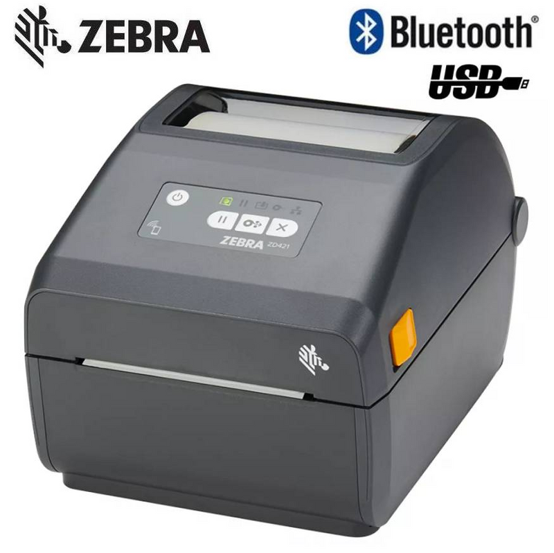 ZD4AC43-309M00EZ Zebra ZD421 300DPI USB Bluetooth Direct Thermal Label Printer